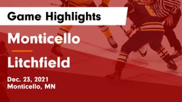 Monticello  vs Litchfield  Game Highlights - Dec. 23, 2021