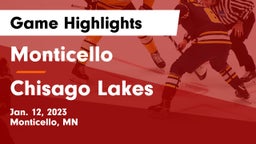 Monticello  vs Chisago Lakes  Game Highlights - Jan. 12, 2023