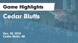 Cedar Bluffs  Game Highlights - Dec. 28, 2018