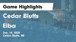 Cedar Bluffs  vs Elba  Game Highlights - Jan. 16, 2020