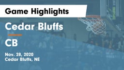 Cedar Bluffs  vs CB Game Highlights - Nov. 28, 2020