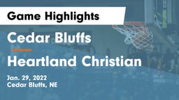 Cedar Bluffs  vs Heartland Christian Game Highlights - Jan. 29, 2022