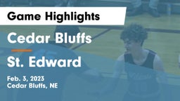 Cedar Bluffs  vs St. Edward  Game Highlights - Feb. 3, 2023
