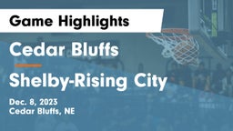Cedar Bluffs  vs Shelby-Rising City  Game Highlights - Dec. 8, 2023