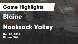 Blaine  vs Nooksack Valley  Game Highlights - Dec 03, 2016