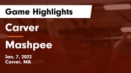 Carver  vs Mashpee  Game Highlights - Jan. 7, 2022
