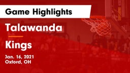 Talawanda  vs Kings  Game Highlights - Jan. 16, 2021