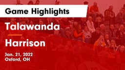 Talawanda  vs Harrison  Game Highlights - Jan. 21, 2022