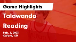 Talawanda  vs Reading  Game Highlights - Feb. 4, 2023