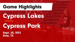 Cypress Lakes  vs Cypress Park   Game Highlights - Sept. 20, 2022