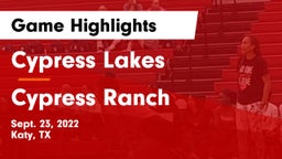 Cypress Lakes  vs Cypress Ranch  Game Highlights - Sept. 23, 2022