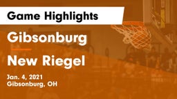 Gibsonburg  vs New Riegel  Game Highlights - Jan. 4, 2021