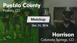 Matchup: Pueblo County High vs. Harrison  2016
