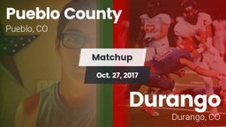 Matchup: Pueblo County High vs. Durango  2017