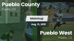 Matchup: Pueblo County High vs. Pueblo West  2018