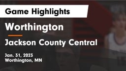 Worthington  vs Jackson County Central  Game Highlights - Jan. 31, 2023