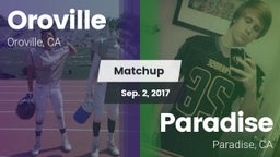 Matchup: Oroville  vs. Paradise  2017