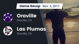 Recap: Oroville  vs. Las Plumas  2017
