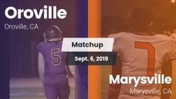 Matchup: Oroville  vs. Marysville  2019
