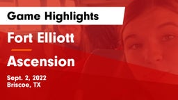 Fort Elliott  vs Ascension  Game Highlights - Sept. 2, 2022