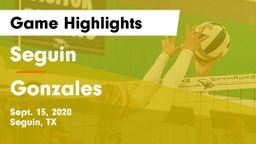 Seguin  vs Gonzales  Game Highlights - Sept. 15, 2020