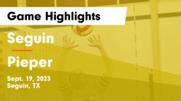 Seguin  vs Pieper  Game Highlights - Sept. 19, 2023