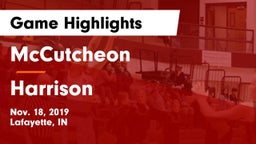 McCutcheon  vs Harrison  Game Highlights - Nov. 18, 2019