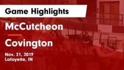 McCutcheon  vs Covington  Game Highlights - Nov. 21, 2019