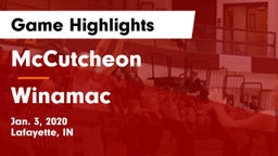 McCutcheon  vs Winamac  Game Highlights - Jan. 3, 2020