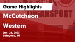 McCutcheon  vs Western  Game Highlights - Jan. 21, 2023