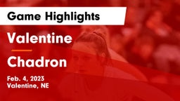 Valentine  vs Chadron  Game Highlights - Feb. 4, 2023