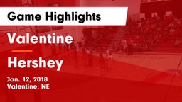 Valentine  vs Hershey  Game Highlights - Jan. 12, 2018