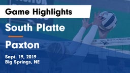 South Platte  vs Paxton  Game Highlights - Sept. 19, 2019