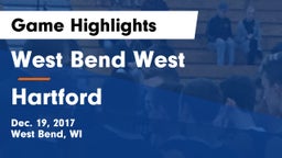 West Bend West  vs Hartford  Game Highlights - Dec. 19, 2017