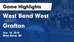 West Bend West  vs Grafton  Game Highlights - Jan. 18, 2018