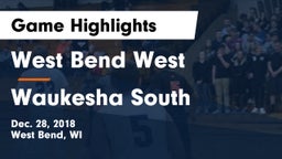 West Bend West  vs Waukesha South  Game Highlights - Dec. 28, 2018