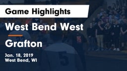 West Bend West  vs Grafton  Game Highlights - Jan. 18, 2019
