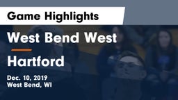 West Bend West  vs Hartford  Game Highlights - Dec. 10, 2019