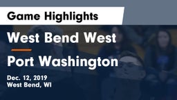 West Bend West  vs Port Washington  Game Highlights - Dec. 12, 2019