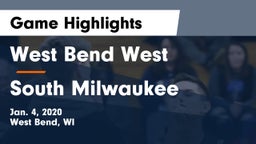 West Bend West  vs South Milwaukee  Game Highlights - Jan. 4, 2020