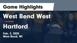 West Bend West  vs Hartford  Game Highlights - Feb. 3, 2020