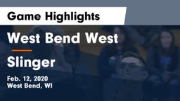 West Bend West  vs Slinger  Game Highlights - Feb. 12, 2020