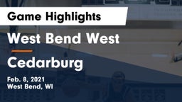 West Bend West  vs Cedarburg  Game Highlights - Feb. 8, 2021