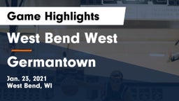 West Bend West  vs Germantown  Game Highlights - Jan. 23, 2021