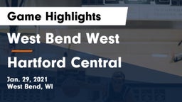 West Bend West  vs Hartford Central  Game Highlights - Jan. 29, 2021