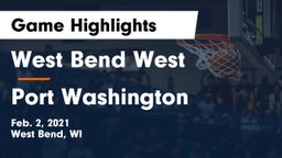 West Bend West  vs Port Washington  Game Highlights - Feb. 2, 2021