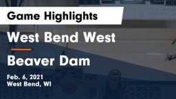 West Bend West  vs Beaver Dam  Game Highlights - Feb. 6, 2021