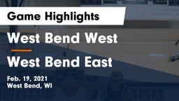 West Bend West  vs West Bend East  Game Highlights - Feb. 19, 2021
