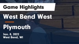 West Bend West  vs Plymouth  Game Highlights - Jan. 8, 2022