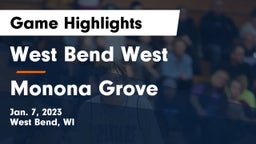 West Bend West  vs Monona Grove  Game Highlights - Jan. 7, 2023